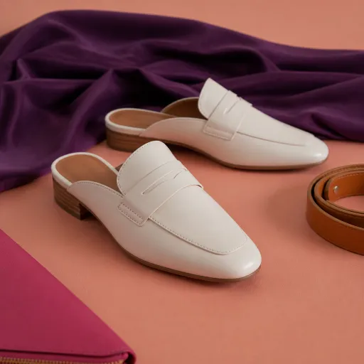 Mules blanches pour femmes : l’accessoire lumineux qui structure tout un look
