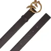 Test Pinko Ceinture Femme M Z99q noir-antique Gold : la ceinture logo qui mise tout sur le style