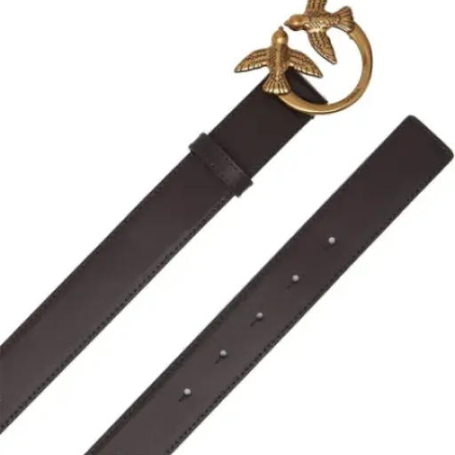 Test Pinko Ceinture Femme M Z99q noir-antique Gold : la ceinture logo qui mise tout sur le style