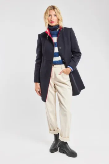 Armor Lux Manteau Manteau Femme XS MARINE/ROUGE