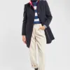 Test Armor Lux Manteau Femme Marine/Rouge : le long manteau en laine qui fait sérieux sans trop se prendre la tête