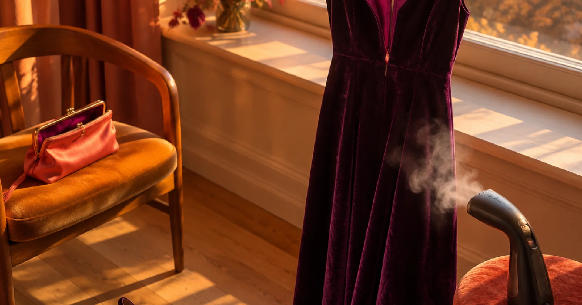 Invitée à un mariage d'automne : jouer le velours, la soie et les tons profonds