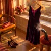 Invitée à un mariage d'automne : jouer le velours, la soie et les tons profonds