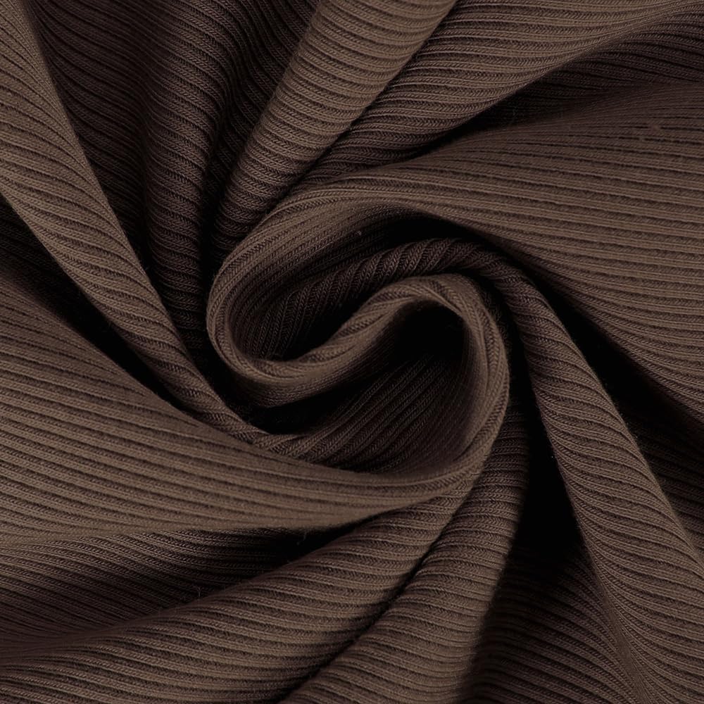 Debardeur Femme Côtelés Col Rond 2025 Spaghetti Top Femme Chic et Élégant Haut Femme Sexy Brun M