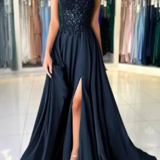 Test Shownicer Robe de Soirée Bleu Foncé : jolie robe pas chère, mais avec quelques compromis