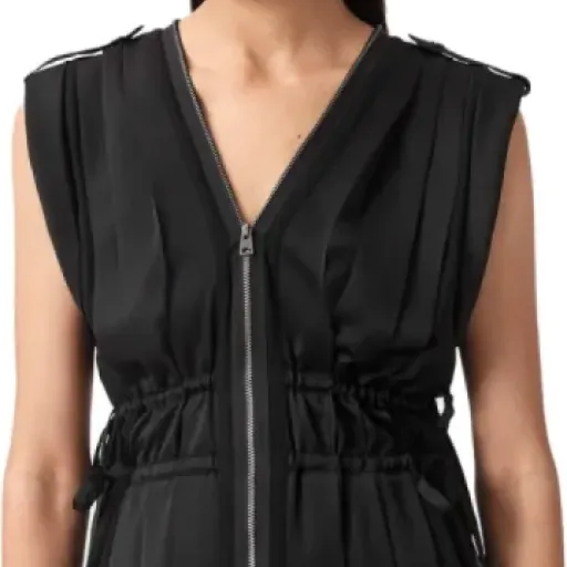 Test AllSaints Amala Dress Robe Femme : la robe noire midi qui fait le job pour les soirées