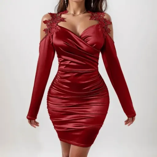 Test Robe Cocktail dentelle rouge XXL : la robe pas chère qui fait le job pour les soirées