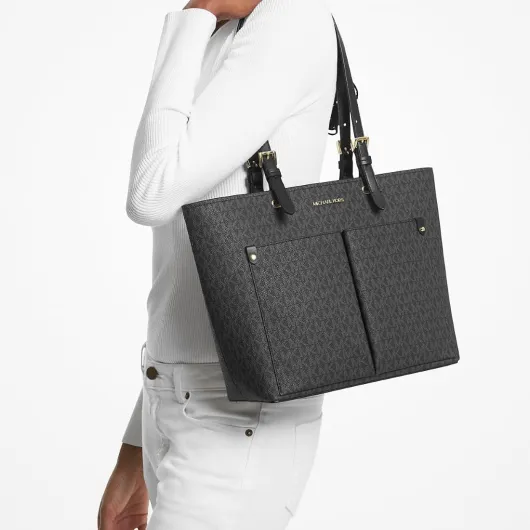 Jet Sest Travel Sac fourre-tout double poche Taille M Black Sig