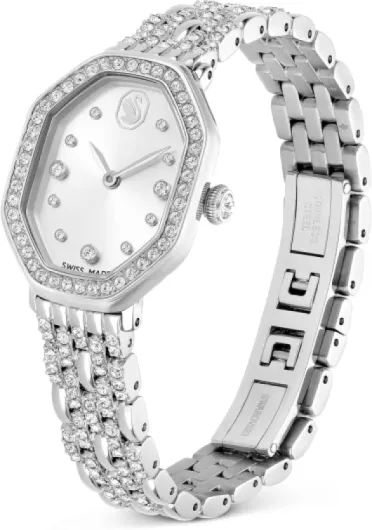 Swarovski Dextera Collection Octagon Watch Edelstahl Silberton