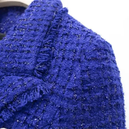 Test YTR6TW Veste d'hiver en tweed épais : un blazer chaud mais avec quelques zones floues