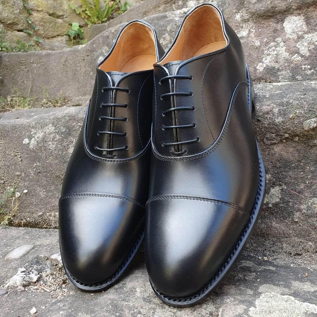 Tony & Paul - Chaussures Richelieu - Faubourg, Cuir - Cuir Noir - Uni - Fabrique en Italie - 43 EU Noir