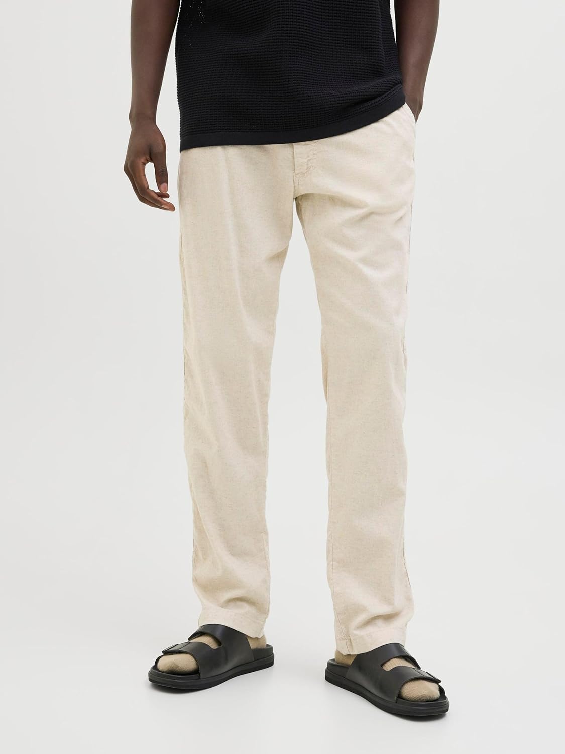 JACK & JONES Pantalon Coupe décontractée Pantalon Coupe décontractée Relaxed Fit M Beige Clair