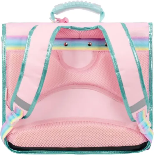 Cartable Primaire Bubbles avec Pop-it - Cartable Fille Licorne 2 Compartiments - Rose Sac Scolaire Ergonomique avec Bandes réfléchissantes, Compartiments Multiples