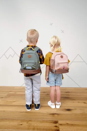 LÄSSIG Adventure sac à dos pour enfants sac de maternelle avec sangle de poitrine à partir de 3 ans, 27 cm, 4,5 L, bus petrol Bleu (Blue)