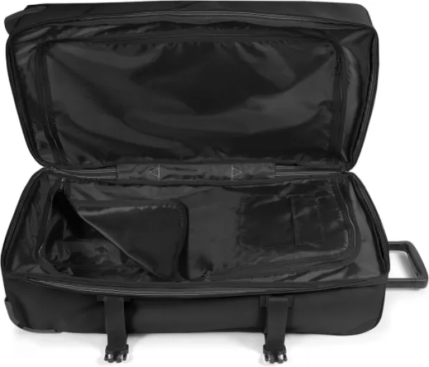 Tranverz L Valise Grand Format 121L (79 x 40 x 33 cm), grande valise de voyage à roulettes, bagage résistant avec double compartiment, poignée télescopique & serrure TSA - BLACK Noir