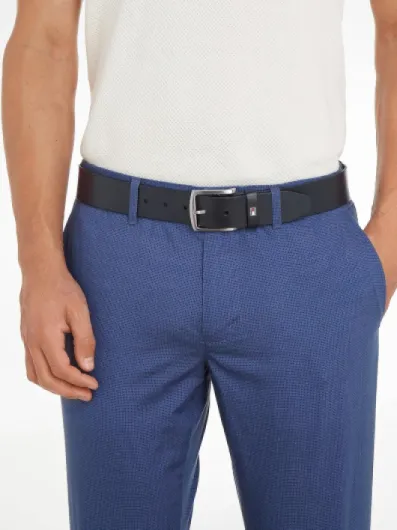 Ceinture Homme New Denton Belt 4,0 cm Cuir 85 Bleu (Midnight)