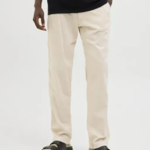 Test JACK & JONES Pantalon Relaxed Fit Beige Clair : le fut’ léger qui fait le job pour le printemps-été