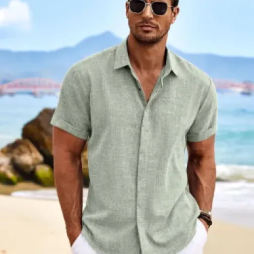 Test COOFANDY Chemise en Lin Homme : la chemise légère de plage qui fait le job sans chichi