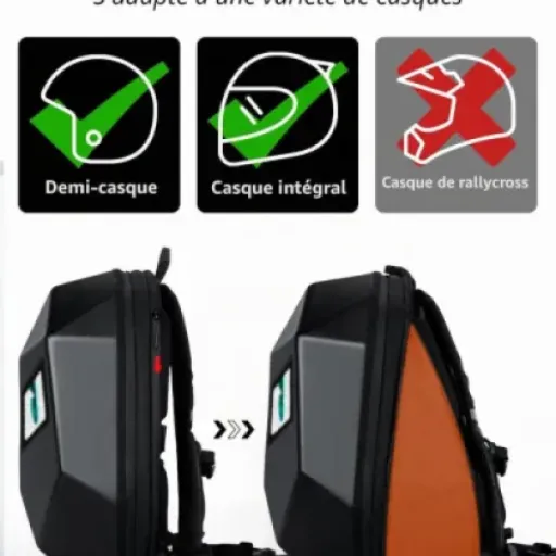 Test Gelrova Sac à dos LED moto : un gros gadget fun, pas le plus confortable