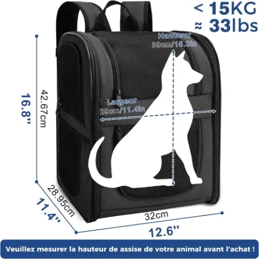Test Apollo Walker Sac Transport Chat Chien : un sac à dos solide et bien pensé pour les trajets et petites randos