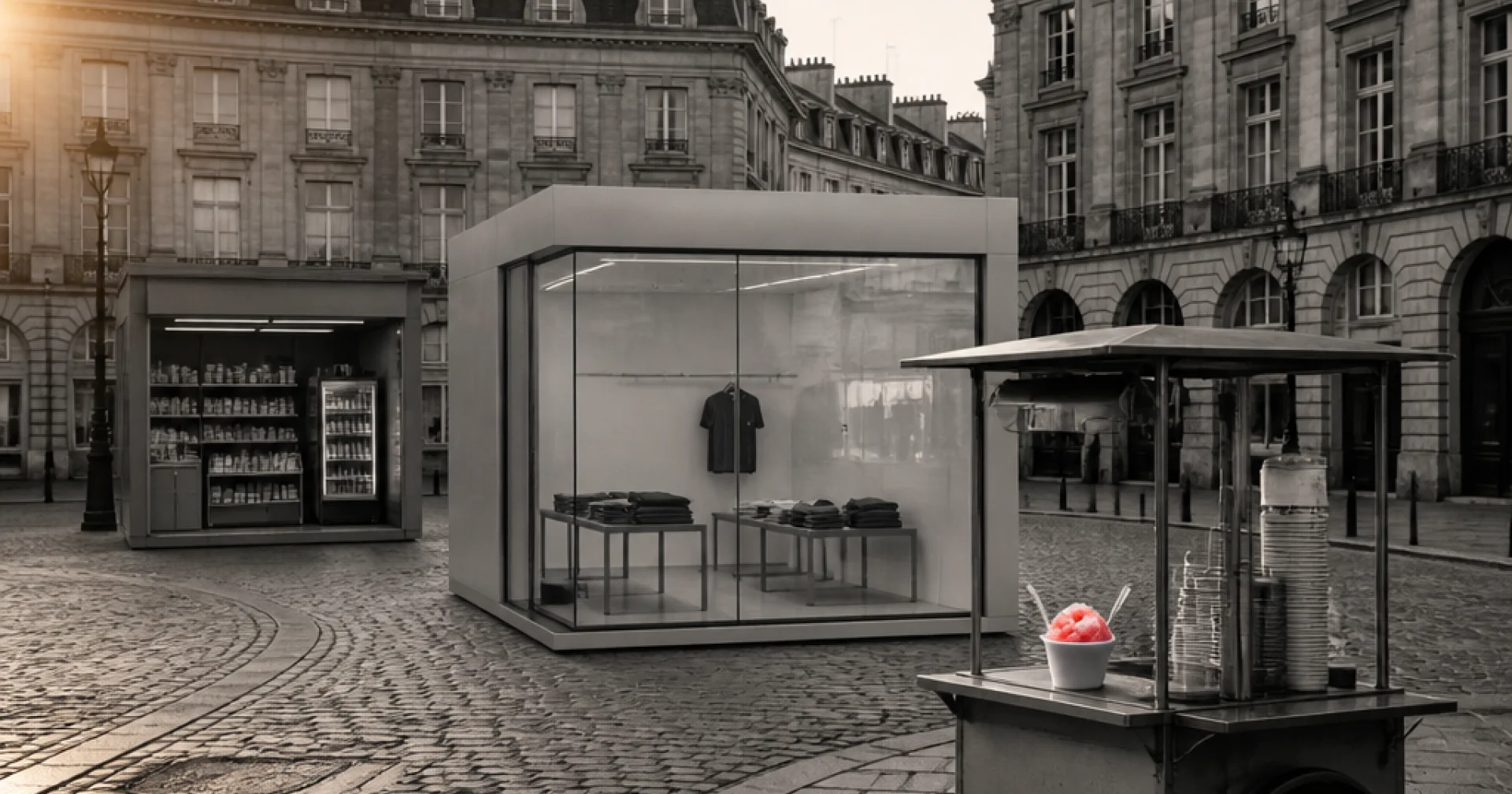 Kenzo retrouve la Place des Victoires : konbini, kakigori et showroom, le retour par l'expérience