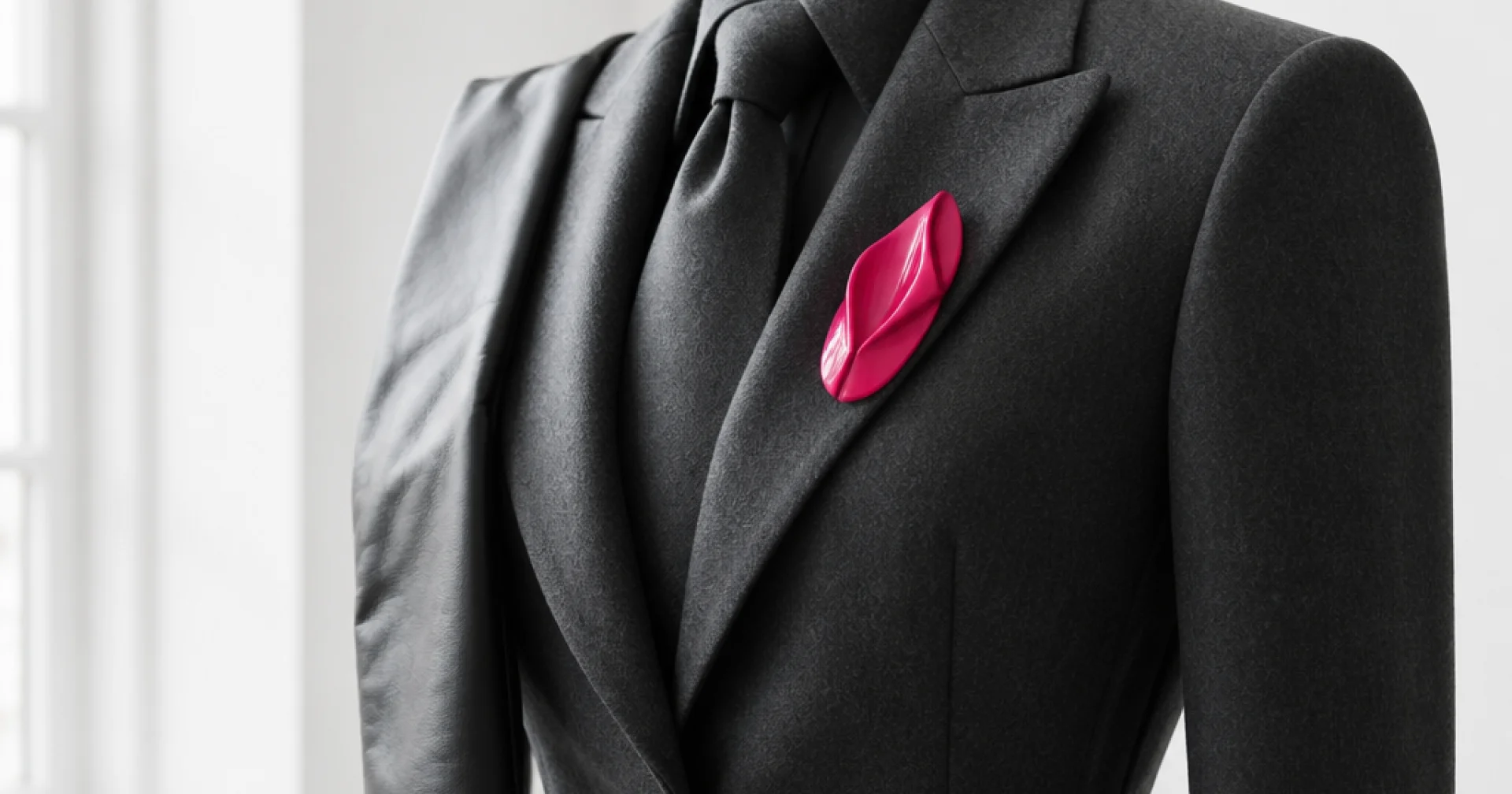 Quand l'accessoire fait la silhouette : cravate, gant long et bijou sculptural prennent le pouvoir